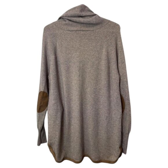 Repeat Silver Edition cowl neck mini sweater dress grey women's size M - Picture 4 of 7